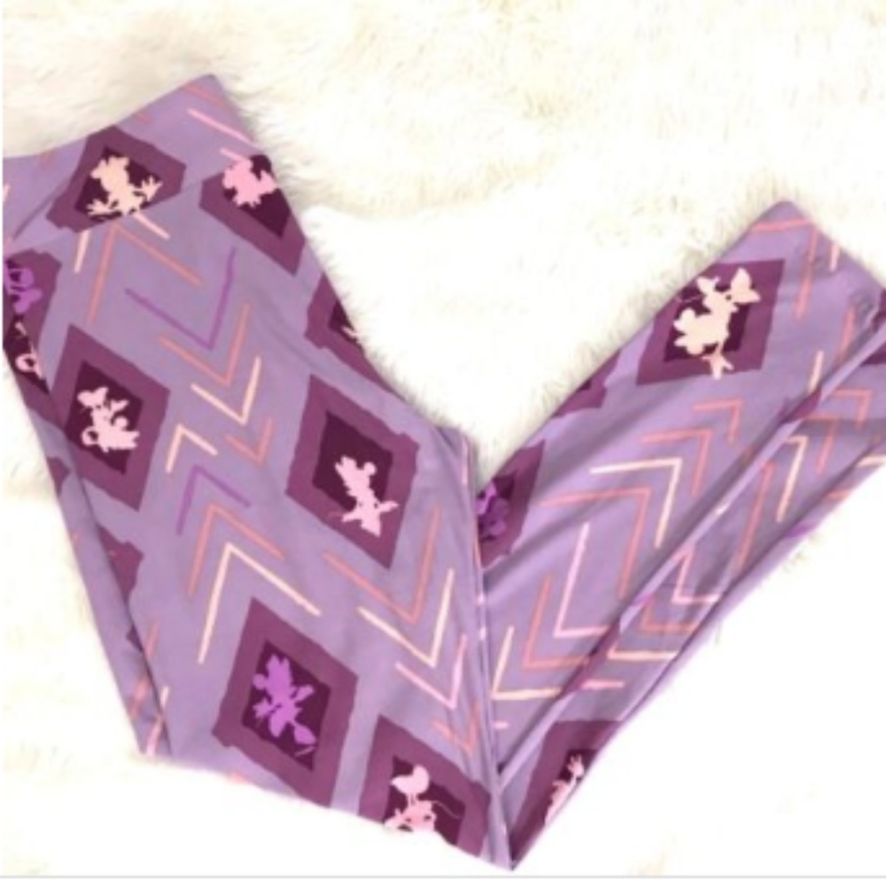 TC LuLaRoe Disney Leggings Tall Curvy Minnie Mouse